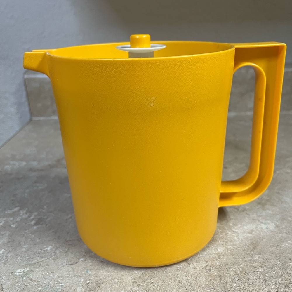 Vintage Tupperware Yellow/Orange Pitcher